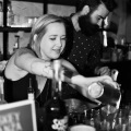 Whiskey Bonanza 2019 at The Twisted Tail in B+W – 4